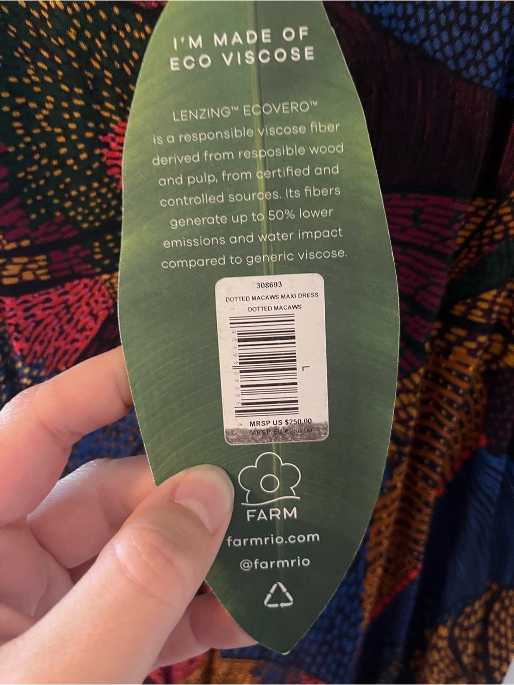 FARM Rio Dotted Macaws Maxi Dress - Picture 5 of 5